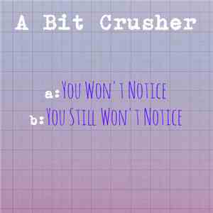 A Bit Crusher - You Won't Notice / You Still Won't Notice download free