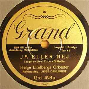 Helge Lindbergs Orkester - Ja Eller Nej / Två Vita Orkidéer download free