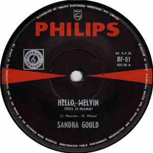 Sandra Gould - Hello Melvin (This Is Mama) / My Son The Surfer download free