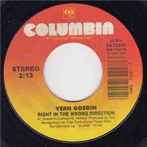 Vern Gosdin - Right In The Wrong Direction/Tanqueray download free